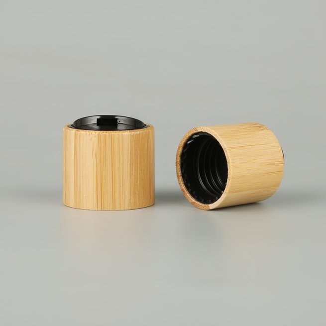 Recycled Bamboo Finish Plastic Cap – Eco-Friendly Cosmetic Bottle Closure Recycled Bamboo Finish Plastic Cap – Eco-Friendly Cosmetic Bottle Closure